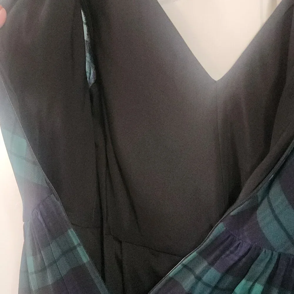 J.Crew Black watch tartan plaid Dress in US Size 2
